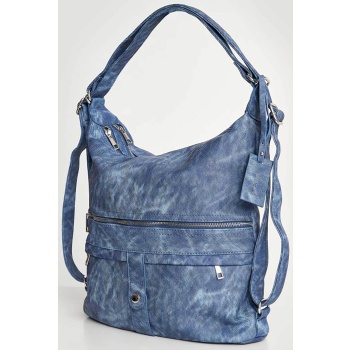 attrattivo γυναικεία denim τσάντα ώμου - 9t21617 μπλε