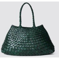 dragon difusion γυναικεία τσάντα χειρός `santa croce bag big` - 8892 πράσινο