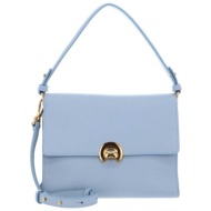 coccinelle γυναικεία τσάντα χειρός με μεταλλικό κούμπωμα `binxie` - e1p7p-180121 γκρι γαλάζιο