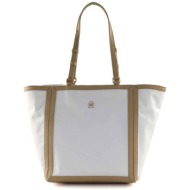 tommy hilfiger γυναικεία τσάντα ώμου με contrast λεπτομέρειες και μεταλλικό μονόγραμμα - aw0aw16415 
