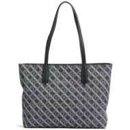 valentino γυναικεία τσάντα tote με μεταλλικό λογότυπο και all-over geometric pattern με logo print `