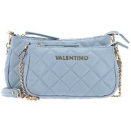 valentino γυναικεία τσάντα crossbody διπλή με καπιτονέ σχέδιο μονόχρωμη `ocarina` - 55kvbs3kk24r/oc 