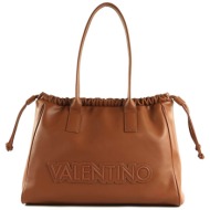 valentino γυναικεία τσάντα shopper μονόχρωμη με ανάγλυφο λογότυπο `oxford re` - 55kvbs7lt01/oxf ταμπ