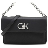 dkny γυναικεία τσάντα mini crossbody με monogram logo - k60k611989 μαύρο