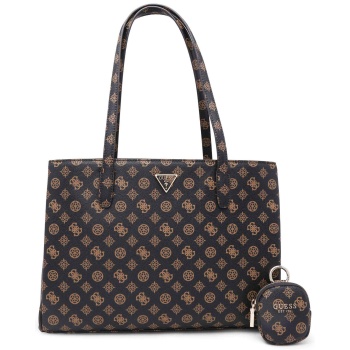 guess γυναικεία τσάντα tote με all-over contrast prints και