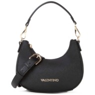 valentino γυναικεία τσάντα ώμου μονόχρωμη με διακριτικό logo `zero re` - 55kvbs7b305/zer μαύρο
