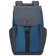 delsey unisex backpack δίχρωμο με θήκη για laptop 15,6`` `securflap` 45,5 x 31,5 x 14,5 cm - 2020610