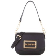 valentino γυναικεία τσάντα χειρός με μεταλλικό λογότυπο μονόχρωμη `princesa` - 56kvbs7r103/pri μαύρο