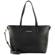 valentino γυναικεία τσάντα shopper μονόχρωμη με contrast λογότυπο `zero re` - 55kvbs7b301/zer μαύρο