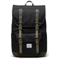 herschel unisex backpack μονόχρωμο με contrast λεπτομέρειες `little america™ mid-volume` 21 l - 66ub