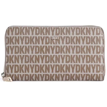 dkny γυναικείο πορτοφόλι με all-over contrast logo print