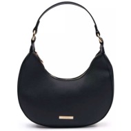 orsay γυναικεία τσάντα χειρός μονόχρωμη με μεταλλική λεπτομέρεια - 1000291-x66-6666 μαύρο