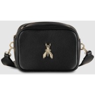 patrizia pepe γυναικείo mini bag μονόχρωμο `fly camera` - 8b0186 μαύρο