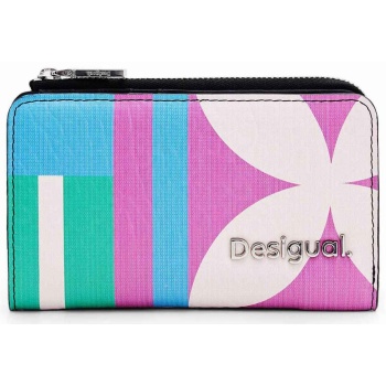 desigual γυναικείο πορτοφόλι με πολύχρωμο print και