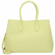 patrizia pepe γυναικεία δερμάτινη τσάντα χειρός μονόχρωμη - 8b0095 πράσινο lime