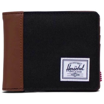 herschel unisex πορτοφόλι δίχρωμο με contrast logo patch