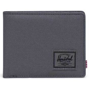 herschel unisex πορτοφόλι μονόχρωμο με contrast logo patch