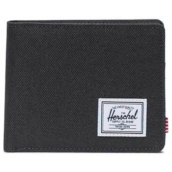 herschel unisex πορτοφόλι μονόχρωμο με contrast logo patch