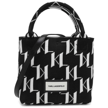 karl lagerfeld γυναικεία τσάντα χειρός με all-over monogram