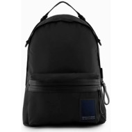 armani exchange ανδρικό backpack με logo patch - 9526274r837 μαύρο