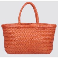 dragon diffusion γυναικεία τσάντα χειρός `mini flat gora` - 8809 πορτοκαλί