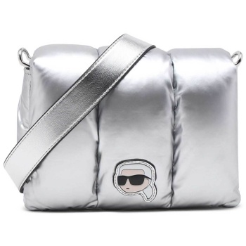 karl lagerfeld γυναικεία τσάντα crossbody μονόχρωμη με