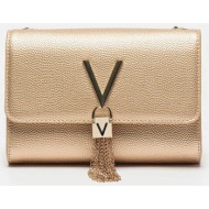 valentino γυναικεία τσάντα crossbody με μεταλλικό monogram - 86kvbs1r403g/di μπρονζέ