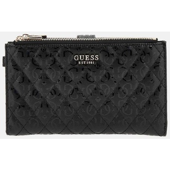 guess γυναικείο πορτοφόλι organizer με all-over logo print