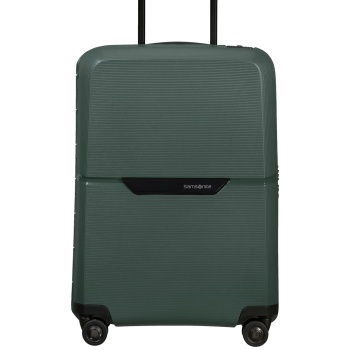 samsonite βαλίτσα trolley soft με ανάγλυφο σχέδιο και logo