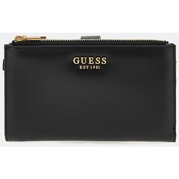 guess γυναικείο πορτοφόλι μονόχρωμο organizer `laurel` 