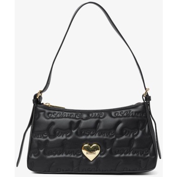 love moschino γυναικεία τσάντα ώμου hobo με ανάγλυφο