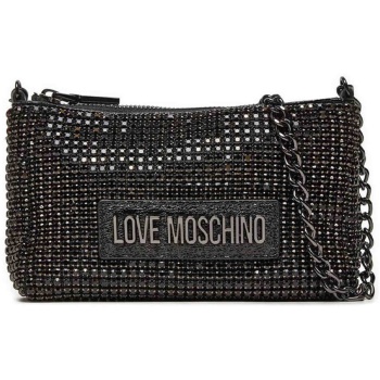 love moschino γυναικείο τσαντάκι χειρός με all-over σχέδιο