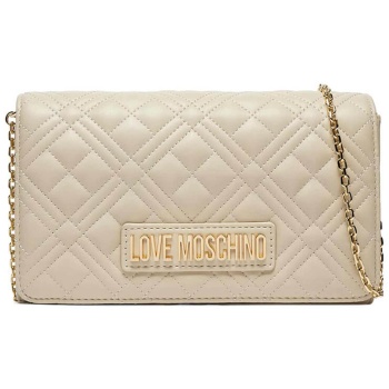 love moschino γυναικεία τσάντα crossbody με καπιτονέ σχέδιο