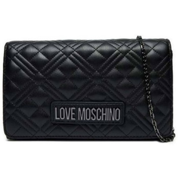 love moschino γυναικεία τσάντα crossbody με καπιτονέ σχέδιο