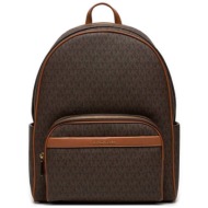 michael kors γυναικείο δερμάτινο backpack με all-over monogram - 30t4g8xb7b καφέ