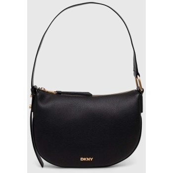 dkny γυναικεία τσάντα ώμου hobo με μεταλλικό logo