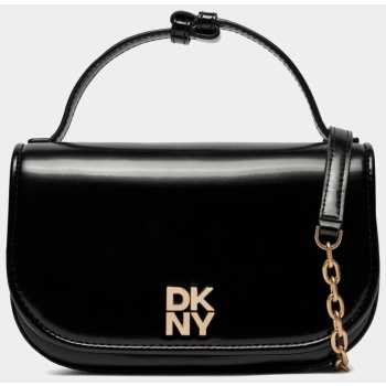 dkny γυναικεία τσάντα crossbody με μεταλλικό λογότυπο