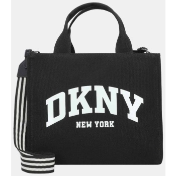 dkny γυναικεία τσάντα χειρός με logo print `hadlee` 