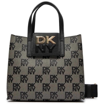 dkny γυναικεία τσάντα χειρός με all-over logo `faye` 