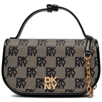 dkny γυναικεία τσάντα crossbody με all-over logo `tammy` 