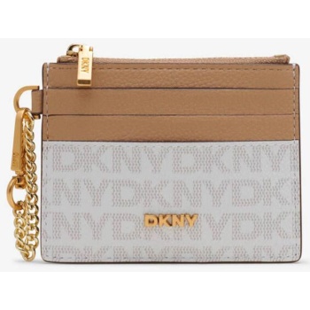 dkny γυναικεία θήκη για κάρτες με all-over logo `farah` 