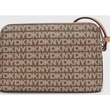 dkny γυναικεία τσάντα crossbody με all-over logo print