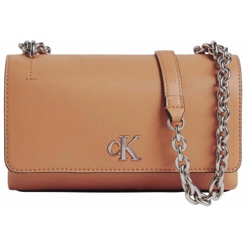 ck jeans γυναικείο mini bag μονόχρωμο με μεταλλικό