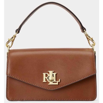 lauren ralph lauren γυναικεία δερμάτινη τσάντα crossbody