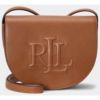 lauren ralph lauren γυναικεία δερμάτινη τσάντα crossbody