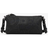 desigual γυναικείο mini bag με all-over σχέδιο `dejavu dortmund baby` - 24wayp20 μαύρο