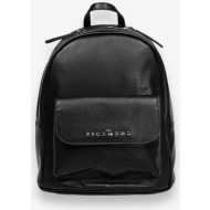 john richmond γυναικείο backpack με μεταλλικό λογότυπο `noffi` - rwa24305za μαύρο