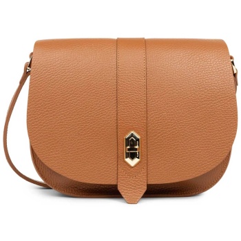 lancaster γυναικεία δερμάτινη τσάντα crossbody `top double`