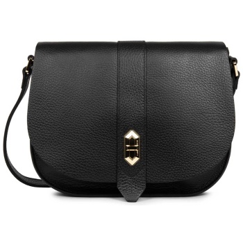 lancaster γυναικεία δερμάτινη τσάντα crossbody `top double`