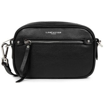 lancaster γυναικεία δερμάτινη τσάντα crossbody με λογότυπο